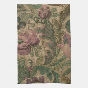 Linge De Cuisine Tapisserie florale Vintage riche Brocade Damask 19