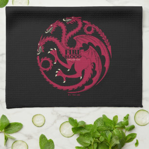 Linge De Cuisine Targaryen Sigil - Fire & Blood