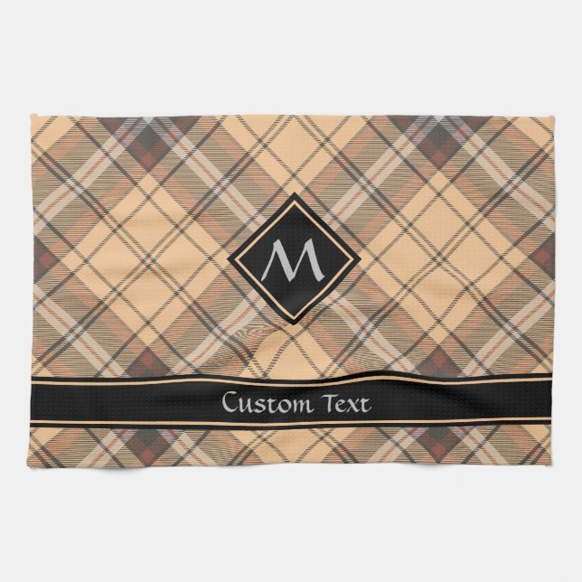 Linge De Cuisine Tartan beige et Brown (Horizontal)