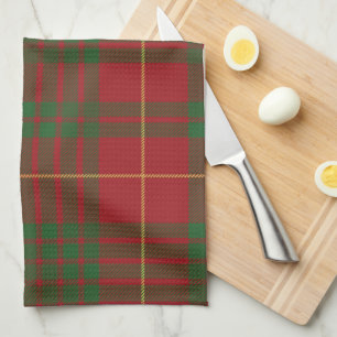 Linge De Cuisine Tartan Carreaux Rouge et Vert Clan MacTavish