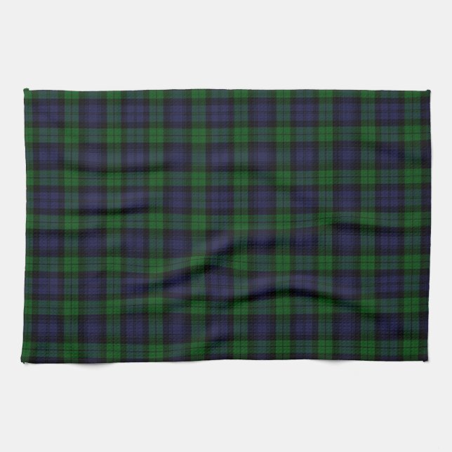 Linge De Cuisine Tartan de Black Watch (Horizontal)