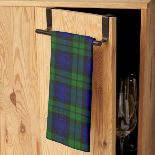 Linge De Cuisine Tartan vert et marine