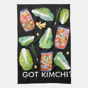 Linge De Cuisine T'AS Kimchi ? Ingrédients épicés Aquarelle amusant