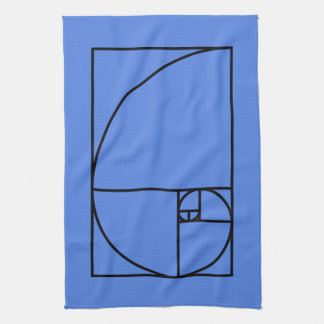 Linge De Cuisine Taux d'or de Fibonacci - art mathématique unique