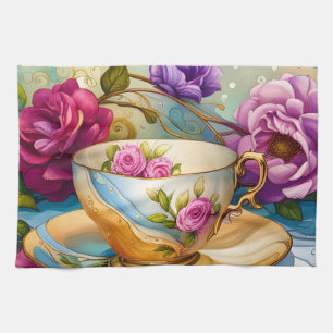 Linge De Cuisine Tea Time - Tea Cup Art