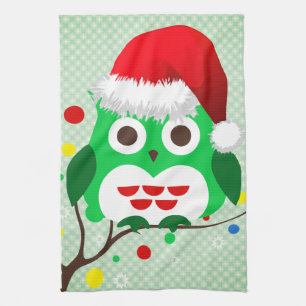 Linge De Cuisine Tendance de hibou de Noël