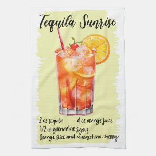 Linge De Cuisine Tequila Sunrise Cocktail Recette