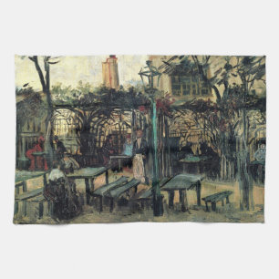 Linge De Cuisine Terrasse d'un Café, Montmartre par Vincent van Gog