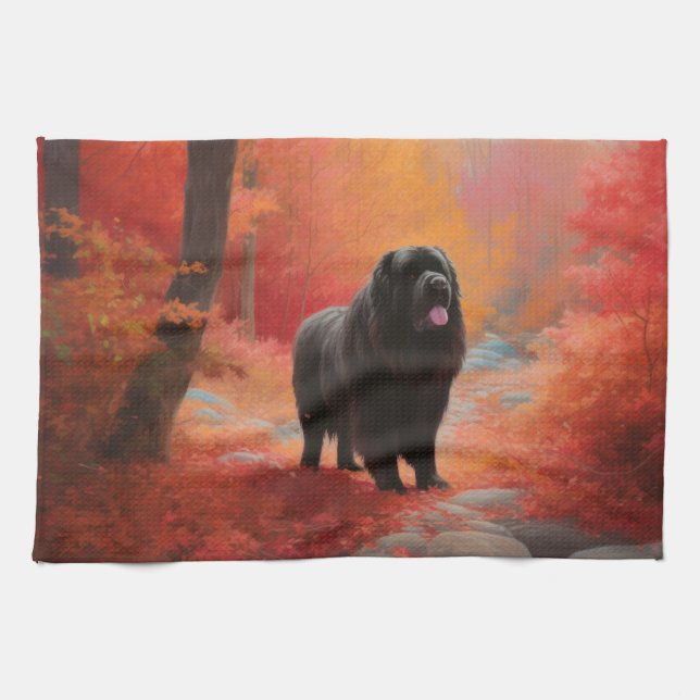 Linge De Cuisine Terre-Neuve en automne Leaves Fall Inspire (Horizontal)