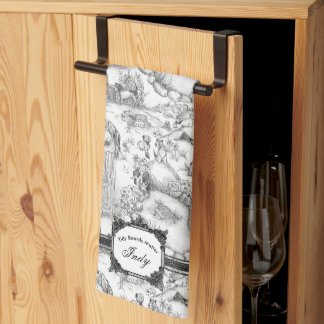 Linge De Cuisine Tervier JACK RUSSELL Toile de Jouy