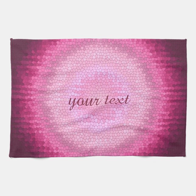 Linge De Cuisine Texture abstraite de rose de vitrage de cercle (Horizontal)