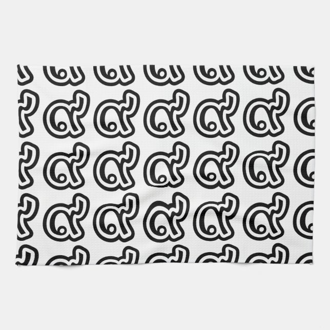 Linge De Cuisine Thaïlande Lucky Number 9 / Neuf / ๙ (Gao/Kao) Thai (Horizontal)