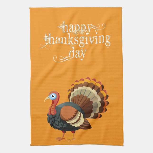 Linge De Cuisine Thanksgiving Turkey Kitchen Towel (Vertical)