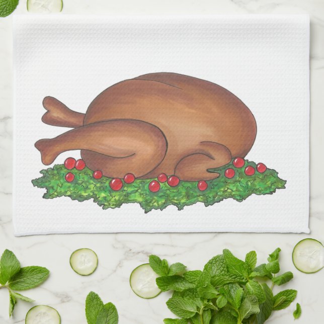 Linge De Cuisine Thanksgiving Turkey Platon Christmas (Plié)