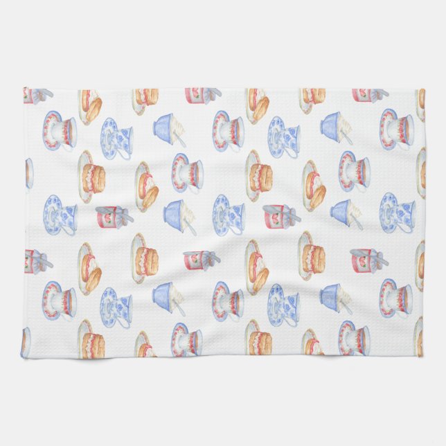 Linge De Cuisine Thé crème britannique Teatowel (Horizontal)