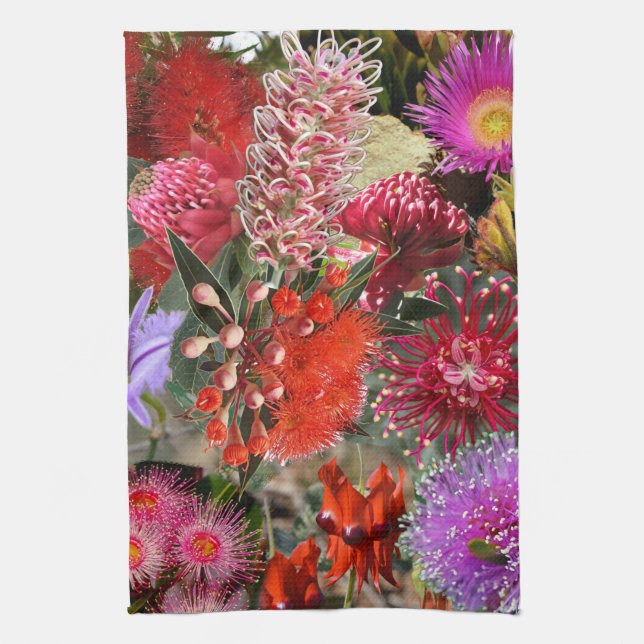 Linge De Cuisine Thé Fleurs sauvages australiennes / (Vertical)