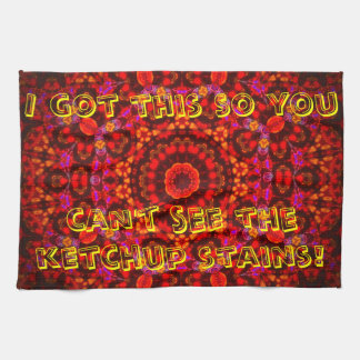 Linge De Cuisine Thé-serviette de mandala de "Anti-Ketchup"