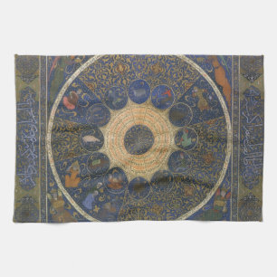 Linge De Cuisine Thème Astral des Souverains Vintage, Zodiaque Isla