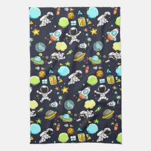 Linge De Cuisine Thème spatial cool - Astronauts & Rocket Ships