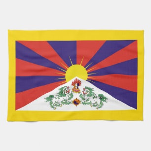 Linge De Cuisine Tibet, Lions de Neige, Drapeau Tibétain - L'Himala