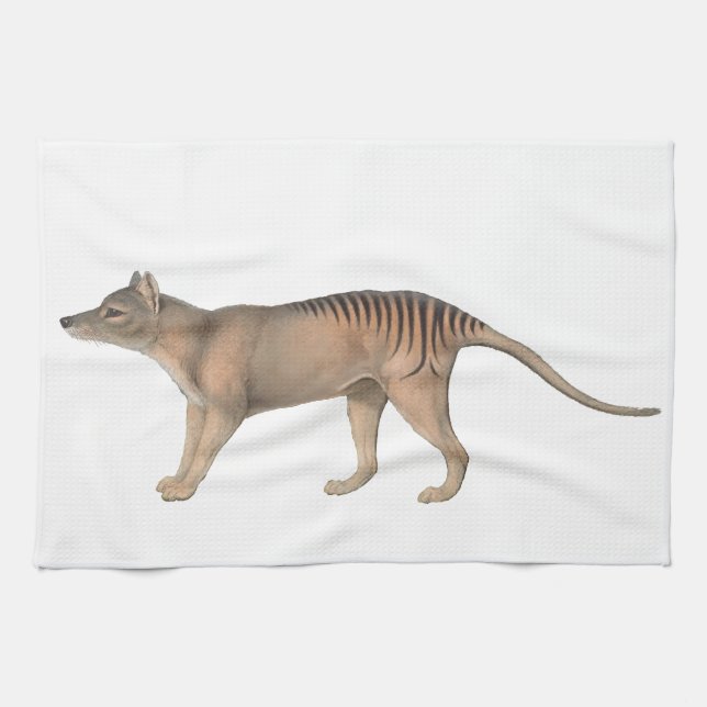 Linge De Cuisine Tigre tasmanien Thyalcine de John Gould (Horizontal)
