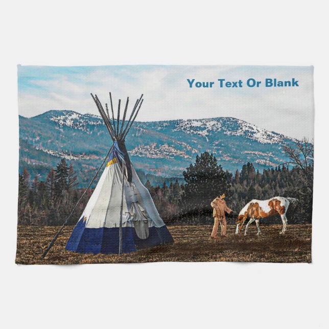 Linge De Cuisine Tipi - Camp d'hiver (Horizontal)