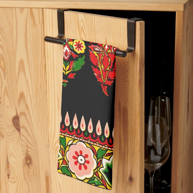 Linge De Cuisine Tissu de coton indien (Pliage en tiers)