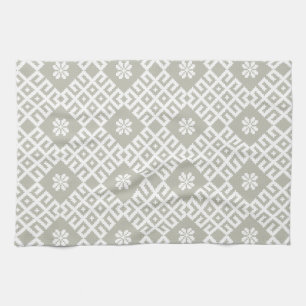 Linge De Cuisine Tissu traditionnel motif continu letton