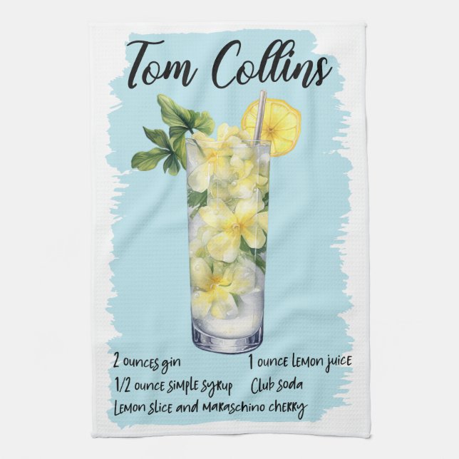 Linge De Cuisine Tom Collins Cocktail Recette (Vertical)