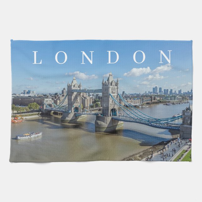 Linge De Cuisine Torre de thé London Bridge (Horizontal)