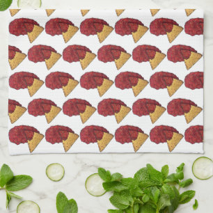 Linge De Cuisine Tortilla Chips et tremper Tomate Salsa Mexicain