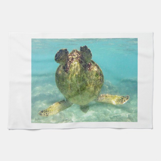 Linge De Cuisine Tortue Hawaii Honu (Horizontal)