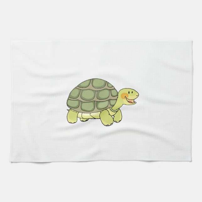 Linge De Cuisine Tortue mignonne (Horizontal)
