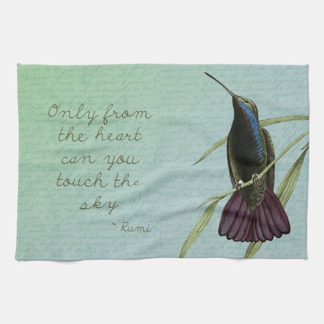 Linge De Cuisine Touchez le colibri de ciel (Horizontal)