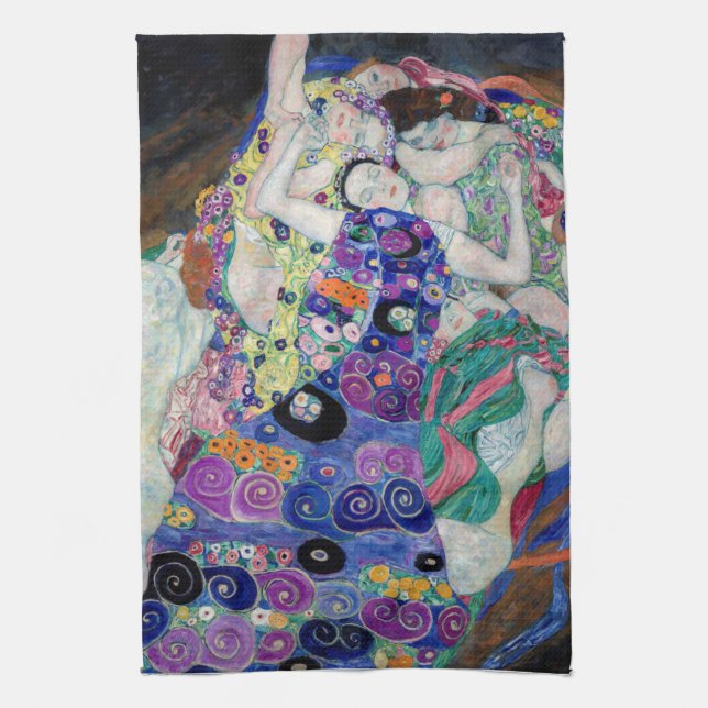 LINGE DE CUISINE TOUR À THÉ : GUSTAV KLIMT : LA VIERGE (Vertical)