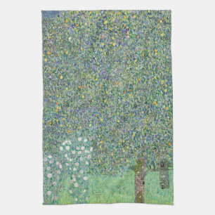 LINGE DE CUISINE TOUR À THÉ : GUSTAV KLIMT : ROSEBUSHES