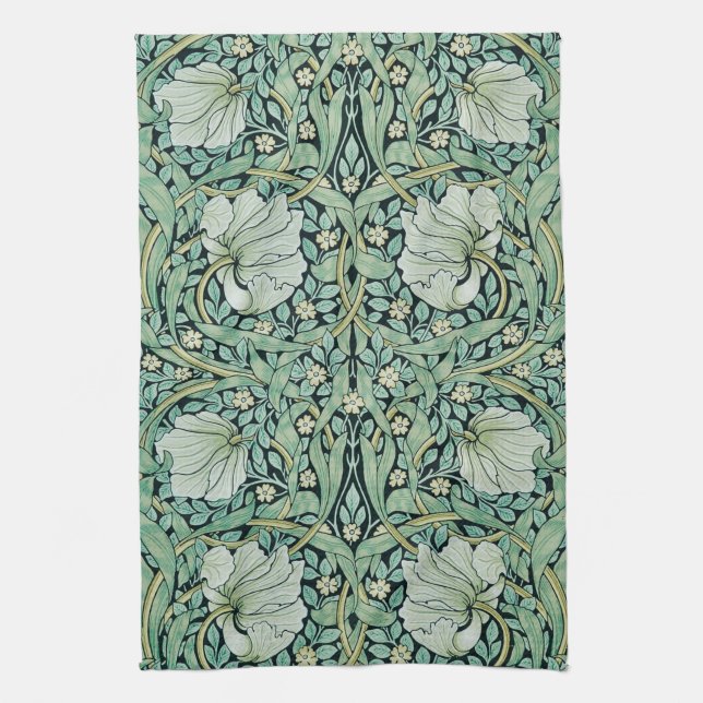 LINGE DE CUISINE TOUR À THÉ : WILLIAM MORRIS : PIMPERNEL (Vertical)
