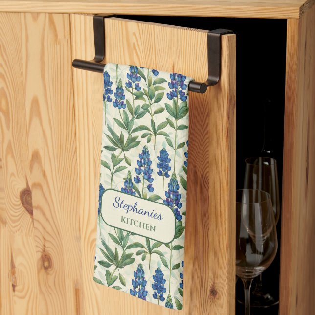 Linge De Cuisine Tour de cuisine du Texas Bluebonnet Lupine (Pliage en tiers)