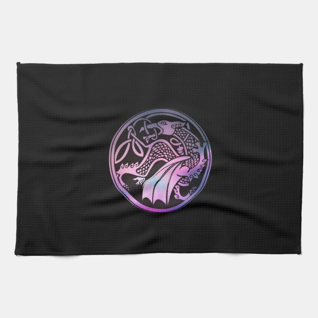 Linge De Cuisine Tour de dragon celtique (Horizontal)