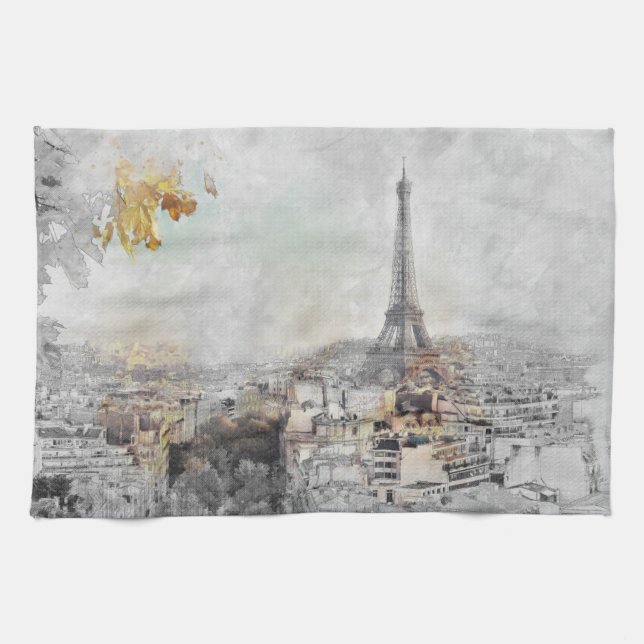 Linge De Cuisine Tour Eiffel. Paris, France (Horizontal)