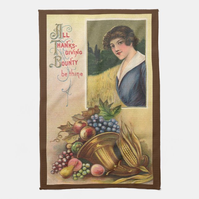 Linge De Cuisine Toute la générosité de Thanksgiving Soit mince (Vertical)