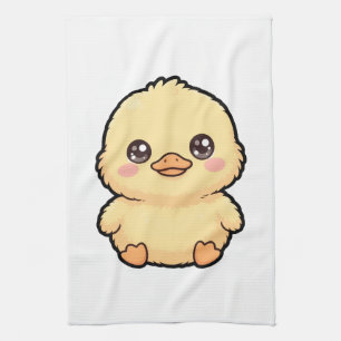 Linge De Cuisine Towel de cuisine avec un adorable poussin canard