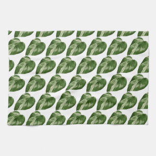 Linge De Cuisine Towel de cuisine botanique Monstera Albo