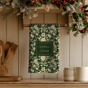 Linge De Cuisine Towel de cuisine chic personnalisé de style botani