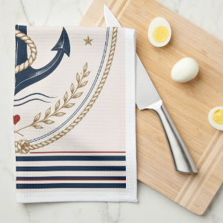 Linge De Cuisine Towel de cuisine nautique classique Sailorcore