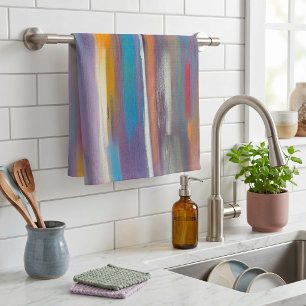 Linge De Cuisine Traînées de peinture colorée