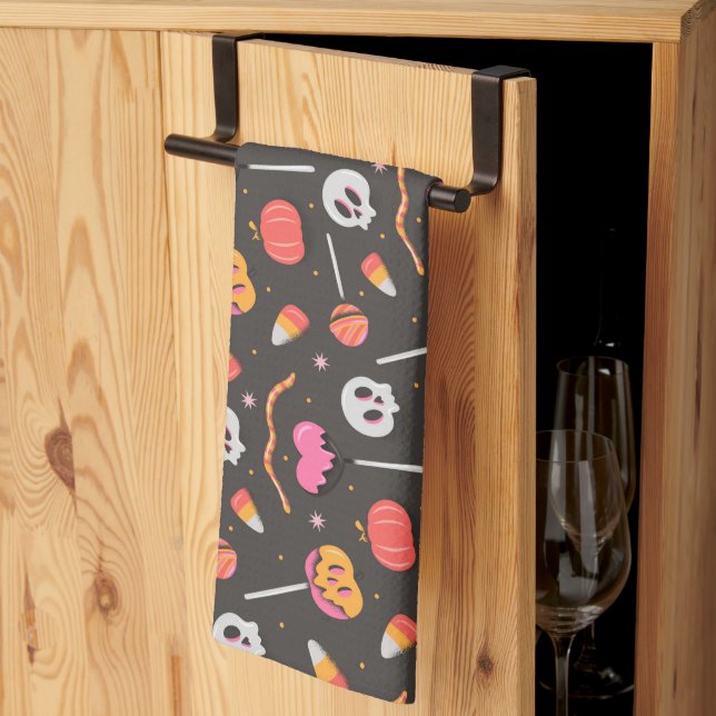 Linge De Cuisine Traitements d'Halloween (Pliage en tiers)