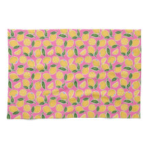 Tranches de citron rétro sur rose chaud