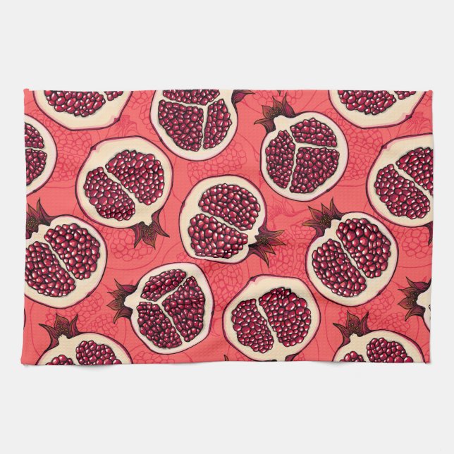 Linge De Cuisine Tranches de grenade 2 (Horizontal)