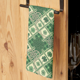 Linge De Cuisine Trèfles de la Saint-Patrick et nœuds celtiques ent